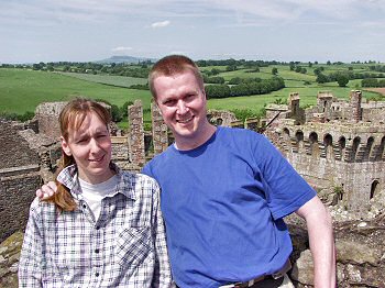 Picture of Imke and Armin at Raglan Castle