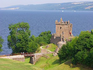 Picture of Loch Ness and Urquhart Castle