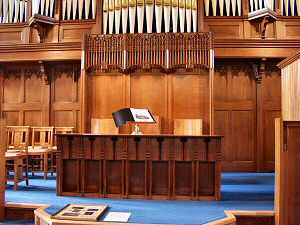 Picture of the chancel furniture