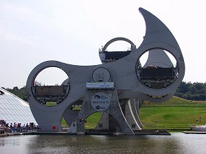 Picture of the Falkirk Wheel in motion