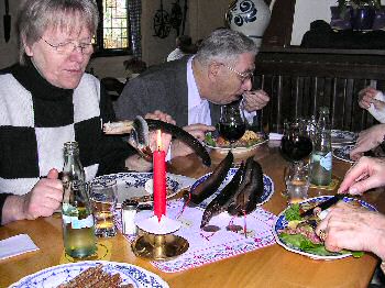 Picture of my parents enjoying their meal