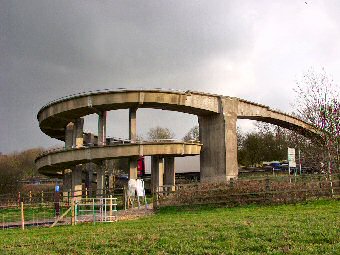 Picture of the curly whirly footbridge