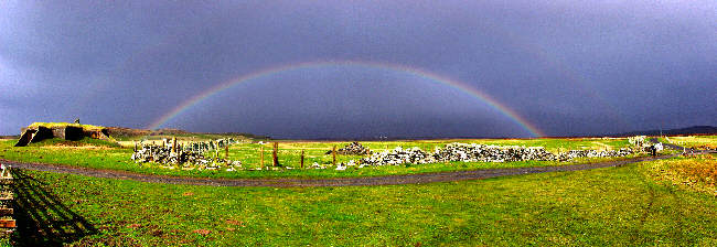 Picture of a Rainbow near Saligo Bay