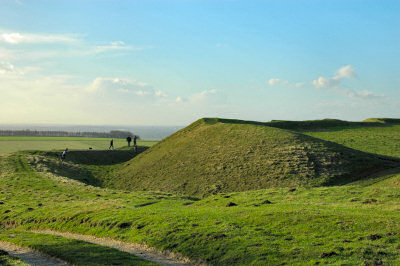 Picture of the earth walls of an iron age hillfort