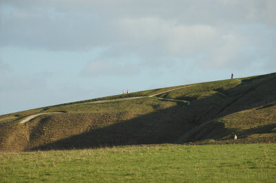 Picture of a white horse hillside carving