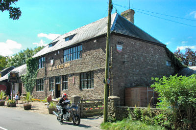 Picture of an old pub in a very old building called The Skirrid Inn