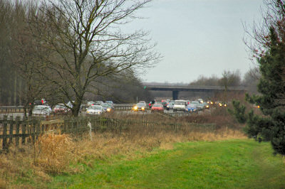 Picture of a busy motorway