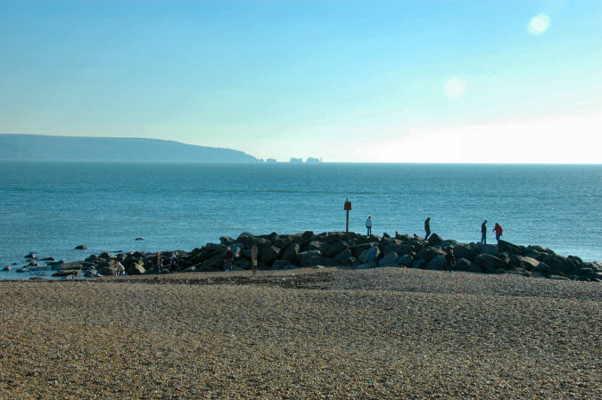Picture of a view over the sea to The Needles on the Isle of Wight